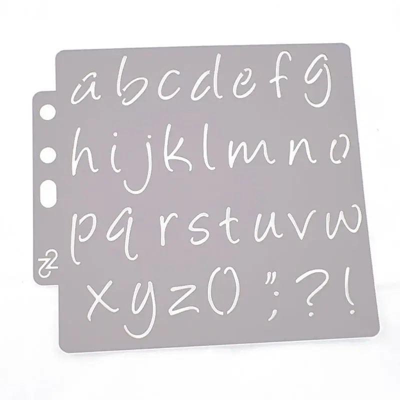 

New Alphabet Symbol Stencils Template Painting Scrapbooking Embossing Stamping Album Card DIY Craft