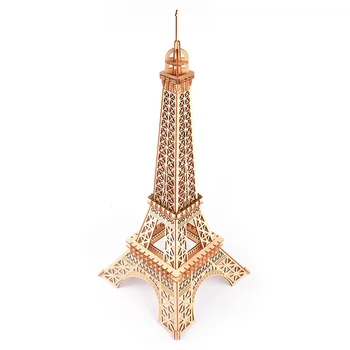 

Baby Kids Puzzle Toy Eiffel Tower Woodcraft Construction Kit DIY 3D Wooden Puzzle Assembly Toy Gift for Children Adult Toy Model