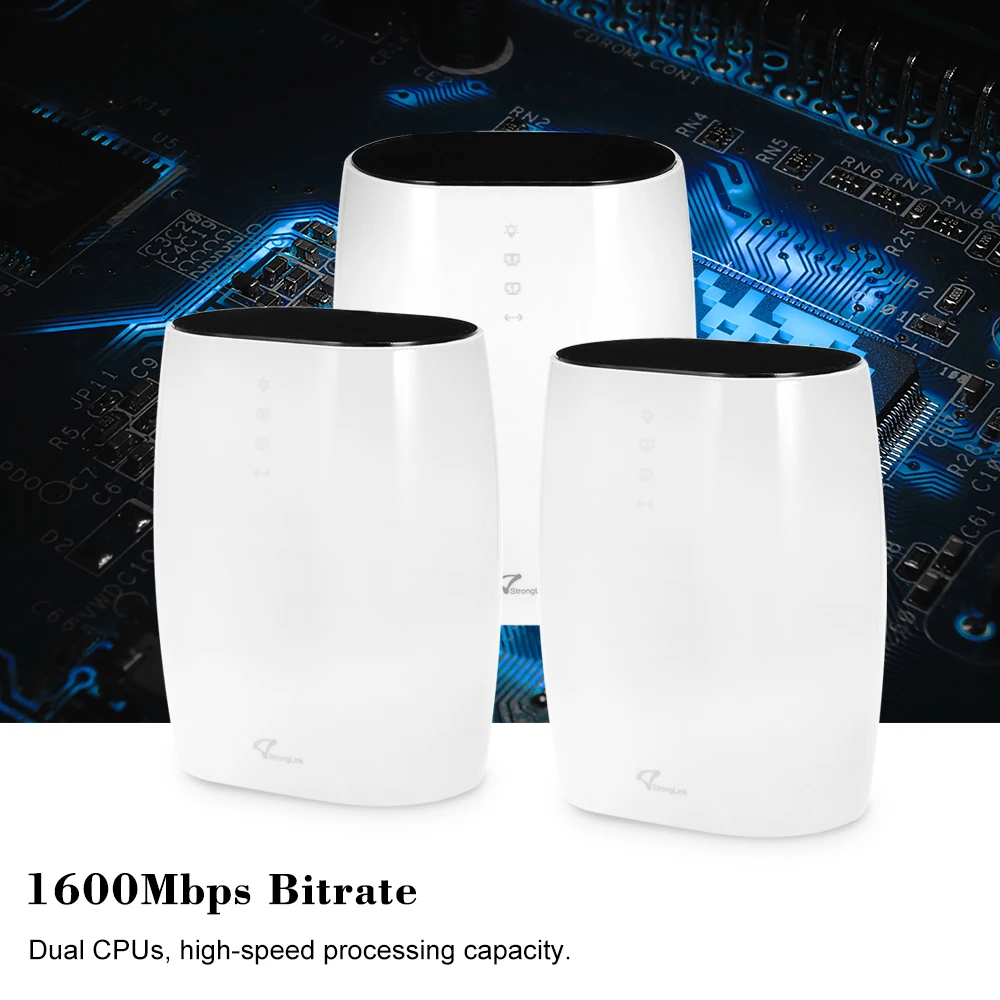 

3-Pack Mesh Wifi System Replace WiFi Router and Range Extenders Router Replacement for Whole Home Wi-Fi Coverage Plug