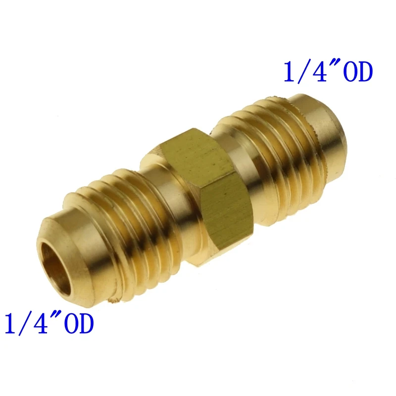 3 шт. 1/4 &quot5/16&quot 3/8 &quotтрубный блок из латуни SAE фитинг для соединения ниппеля с