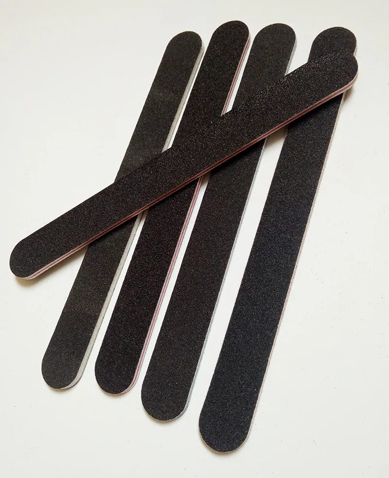 

5pcs/set black sandpaper MIX COLOR nail file 180/240 Professional Art Nail File Grit For Manicure Natural Nails BFM5