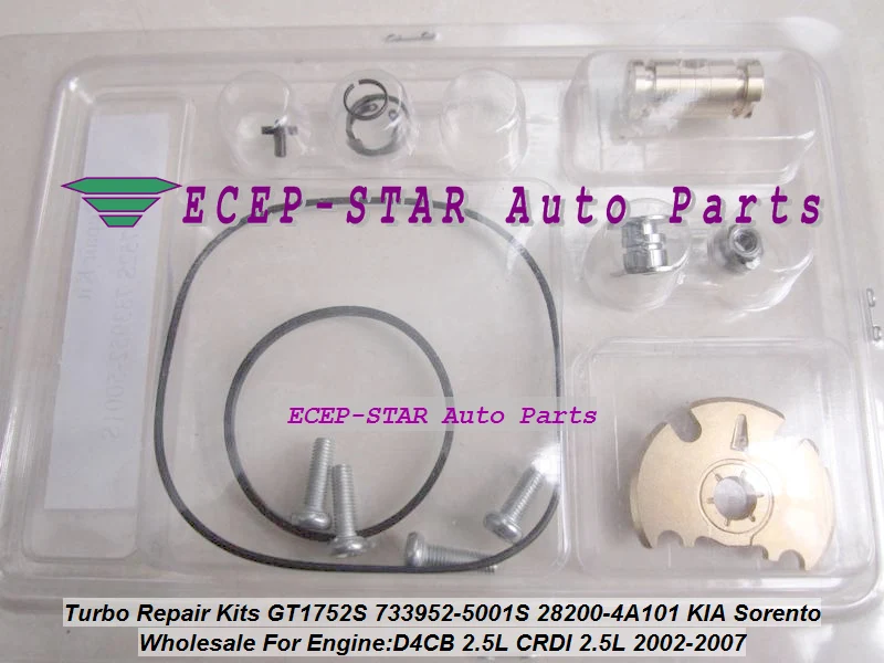 TY-Turbo Repair Kit GT1752S 733952 733952-5001S 733952-0001 28200-4A101 28201-4A101 For KIA Sorento D4CB 2.5L