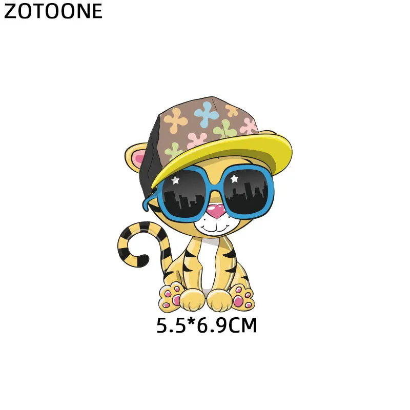 ZOTOONE милые Мультяшные нашивки в виде животных теплопередача железа на патч для футболки детский подарок DIY Одежда Наклейки теплопередача G - Цвет: 1116