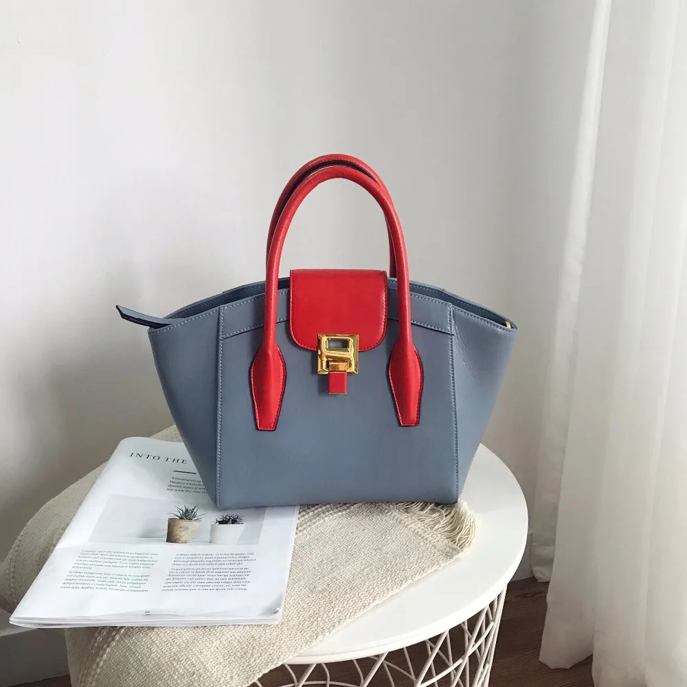 

Kafunila women's genuine leather handbags 2019 fashion famous brand high quality large capacity shoulder tote bag bolsa feminina