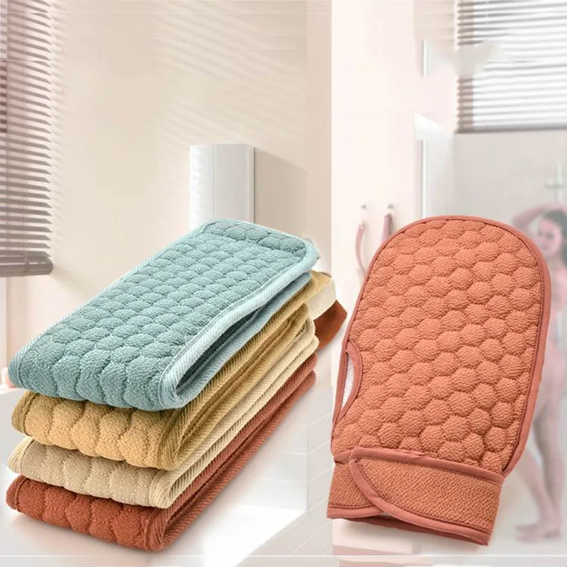 New Unisex Mitten Shower Body Scrub Mitt Glove Bath Exfoliating Remove