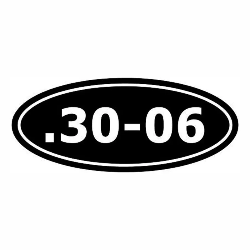 

15*6.1CM .30-06 M1 Garand Ammo Car Sticker Decals Digital Motorcycle Stickers Personalized Car Accessories Black/Silver C1-0231