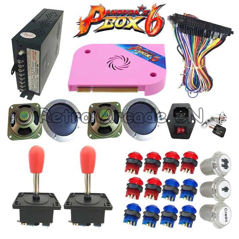 Newest 3D Tekken DIY kit with Pandora Box 6 pcb 1300 in 1 power supply joystick LED button For arcade game cabinet machine Newest 3D Tekken DIY kit with Pandora Box 6 pcb 1300 in 1 power supply joystick LED button For arcade game cabinet machine