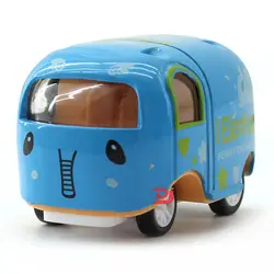 Детский прекрасный мультфильм Высокая симуляция Изысканная модель автомобиля игрушка 1: 64 Мини Сплав городской автобус серия мальчики и