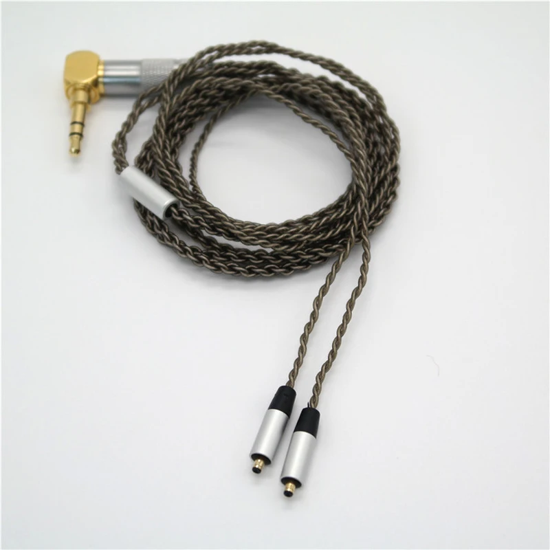 Upgraded Replacement for VJJB N1 Earphone Headphone Cables Cord Plated Silver Volume Control for Xiaomi Iphone Mp3 Android IOS