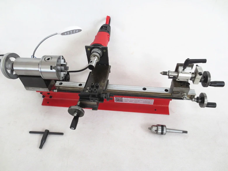 

Four jaw chuck Dual Motor Desktop Mini Lathe Bead Lathe Machine 80mm 50-2500rpm 220V