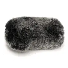 Best Short Artificial Soft Fur Wind Microphone Cover Windscreen Windshield Muff For Rode Video Mic PRO Noise Reduction 16cmx8cm