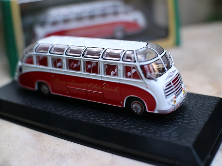 Высокая имитация автомобилей kashbohrer setra S8 1951 1:72 модели из сплава металлические