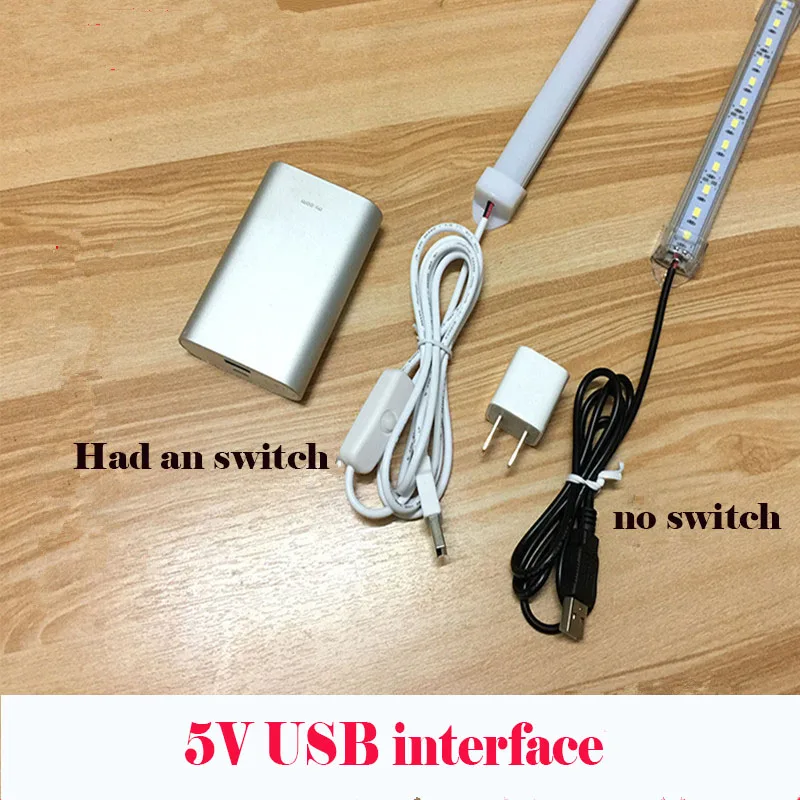 USB 5V LED Bar Light milky cover clear cover5