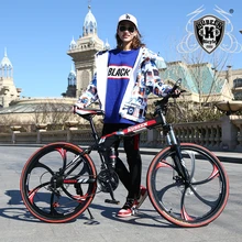 KUBEEN mountain bike 26-inch steel 21-speed bicycles dual disc brakes variable speed road bikes racing bicycle