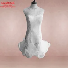 Romantische gerade Spitze Cocktailkleider 2016 kurze Partei gekräuselte Rock prom Kleider Robe De Cocktail Vestido De Festa Curto TC41