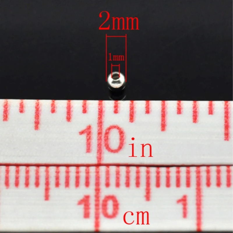 8 сезонов 3000 шт серебристого цвета гладкие железные Круглые прокладки металлические бусины 2 мм Диаметр. Размер отверстия: 1 мм для самостоятельного изготовления ювелирных изделий