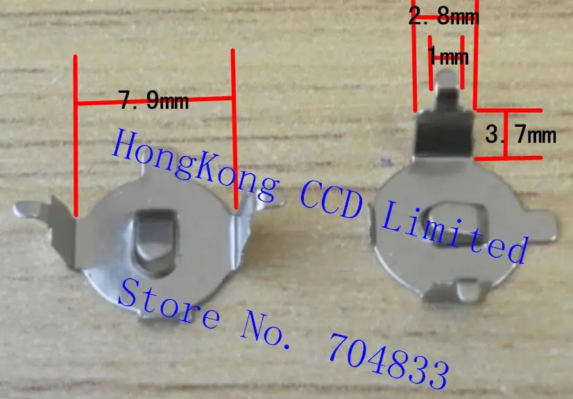 100pcs/lot LR41 button battery holder AG3 battery shrapnel 1.5V battery