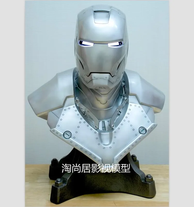 

Statue Avengers Avengers Iron Man MK2 Bust Version Of Coloured Drawing Or Pattern Lighting (LIFE SIZE) 1:1 BIG Statue ChestWU557