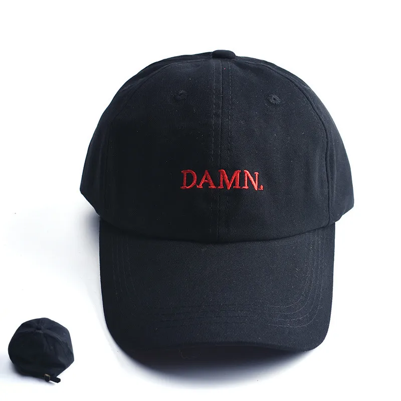 

DAMN Hats for men and woman Embroidered DAMN. Dad Hat Hip Hop Stitched Kendrick lamar Unstructured Rapper Snapback Baseball Cap