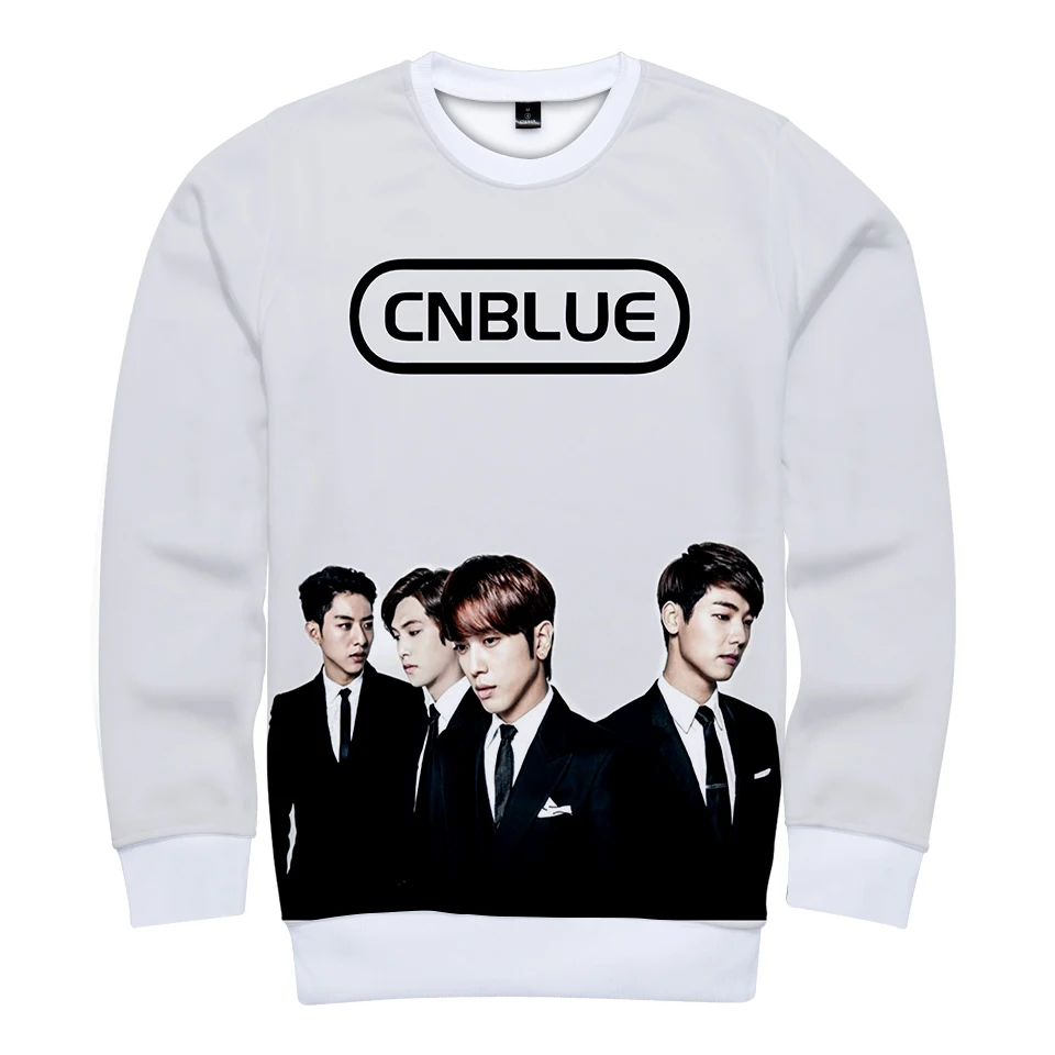 Толстовка CNBLUE с объемным рисунком под углом Мужская/женская зимняя кофта в стиле