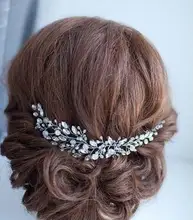 Amazing Color Bridal Handmade Rhinestone Cristal Hair Jewelry Pin Women Wedding Accessories Headband Headpiece Hair Accessories dower me handmade rhinestone bridal tiara headband gold floral headpiece wedding crown hair accessories women jewelry