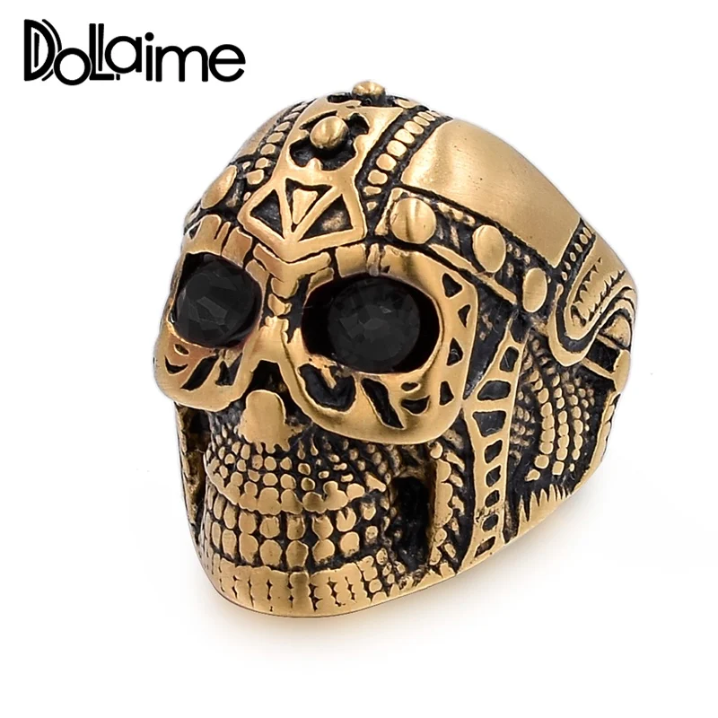 Кольцо с красным глазом Dolaime R786S7 из нержавеющей стали в стиле панк для вечеринок