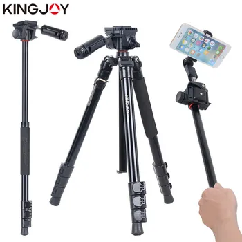 

KINGJOY Official BT-158 Light Weight Tripod For Camera With Selfie Stick Holder Tripod For Phone Gorillapod Tripode For Mobile