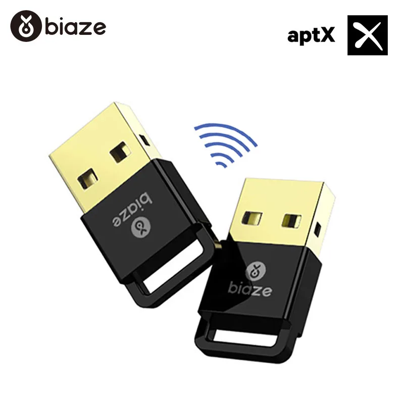 

Biaze USB Bluetooth Dongle Adapter 4.0 for PC Computer Speaker Wireless Mouse Bluetooth Music Audio Receiver Transmitter aptx