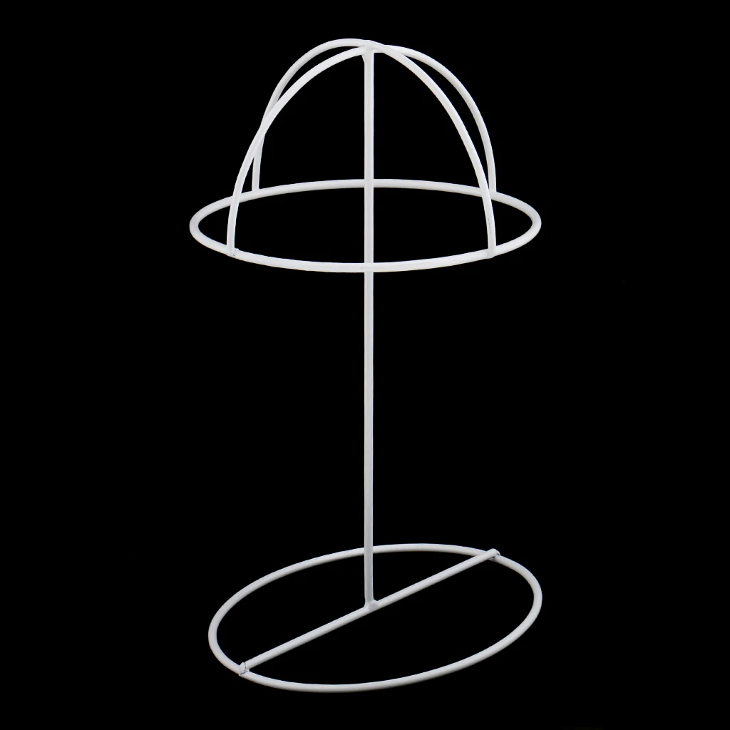 2x Hat Display Holder Baseball Sports Cap Storage Organizer Stand Rack Set for Shop Salon Black White