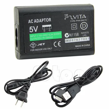 

1 PC New AC Power Adapter USB Data Cable Supply Convert Charger For Sony PS Vita PSV US Plug