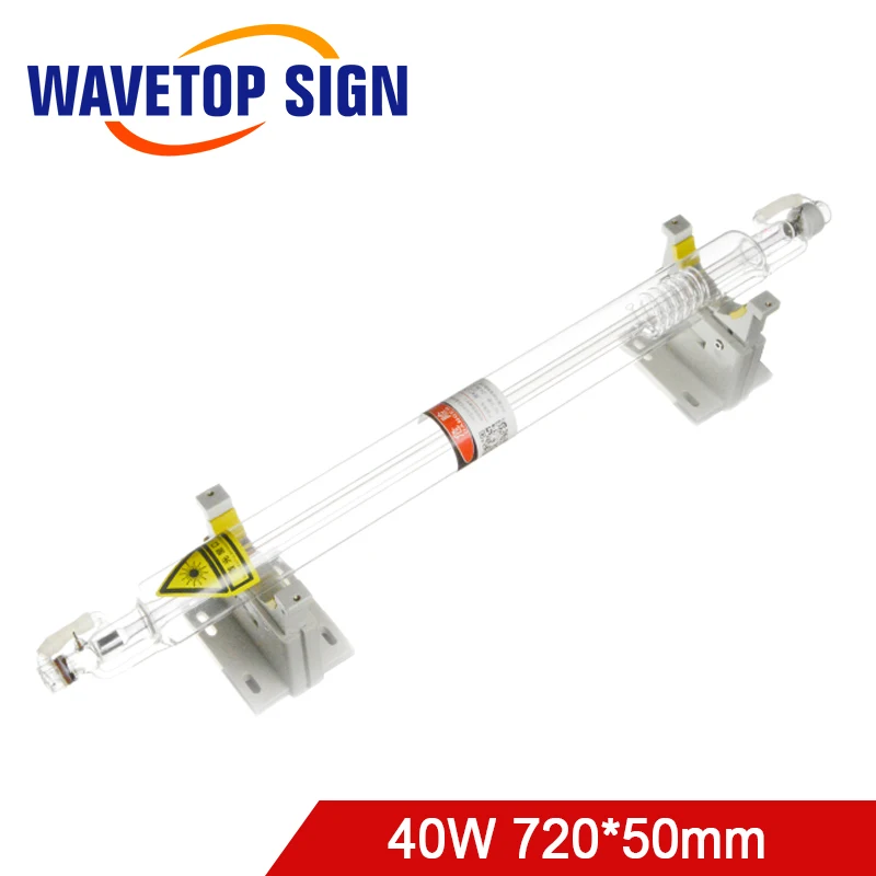 

WaveTopSign 40W CO2 Laser Tube Length 720mm Dia.50mm CO2 use for Laser Engraving and Cutting Machine