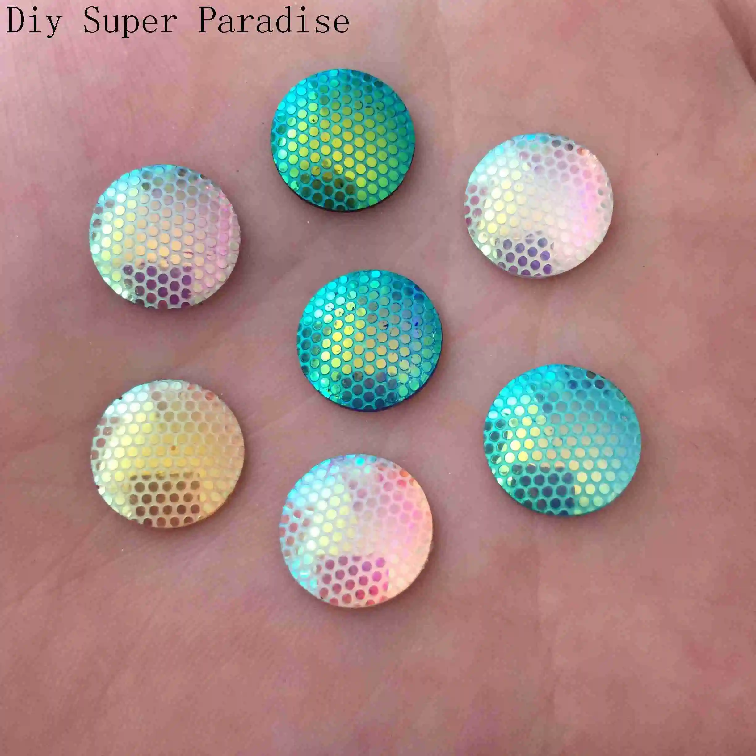 

NEW DIY 40PCS 12mm AB Resin Round Rhinestone Flat Back Scrapbook for Phone K71