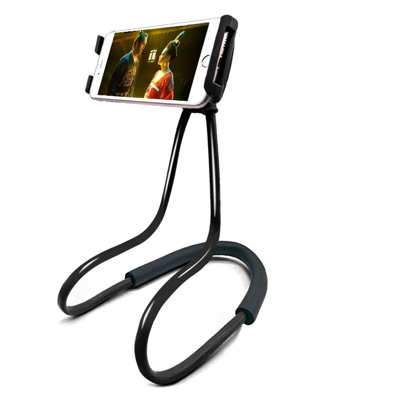 

Flexible Mobile Phone Holder Hanging Neck Lazy Necklace Bracket Bed 360 Degree Smartphone Holder Stand For iPhone Xiaomi Huawei