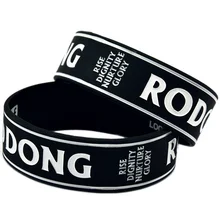 OneBandaHouse заказной дизайн логотип силиконовый резиновый браслет один дюйм широкий браслет