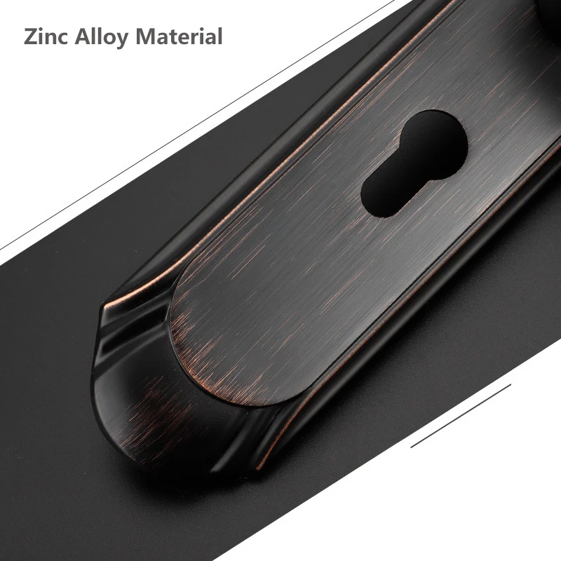  American Zinc Alloy Personal Protection Home Lock Black Gold Furniture Handle Door Locks For Bedroo - 33031714402