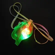 7 см светящийся свисток в форме раковины огни вспышка химические флюоресцентные случайный цвет