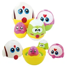4 шт./компл. в форме яйца семейный набор кукол красочные куриные яйца Пирамидка Обучающие Развивающие игрушки для детей подарок для малышей