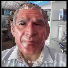 Top Quality Party Cosplay Funny Famous USA President Bush Latex Mask For Halloween Costume Party Human Face Mask in stock