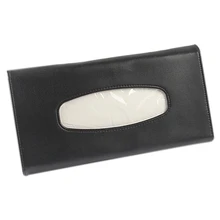 Car sunshade leather hanging style high-end napkin tissue box interior decoration accessories tissue box