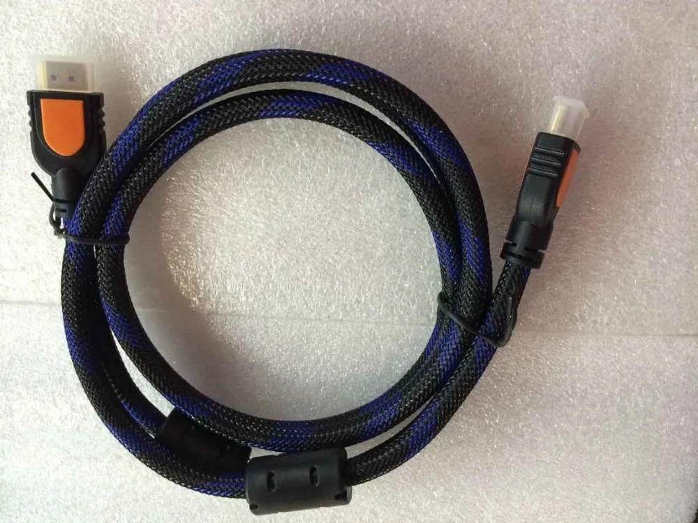 Желтый раздаботанный Реем 100 шт./лот 1,5 м 5FT HDMI-Male-HDMI-Male кабеля AM 1,3 v для HDTV DVD PS3 Blu-Ray 1080 P