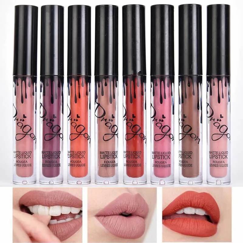 

Brand Batom Nude Lipstick Tint for Lips Cosmetics Longwear Not Fade Magic Lip Gloss Matte Metallic Liquid Lipstick Tinte Labbra