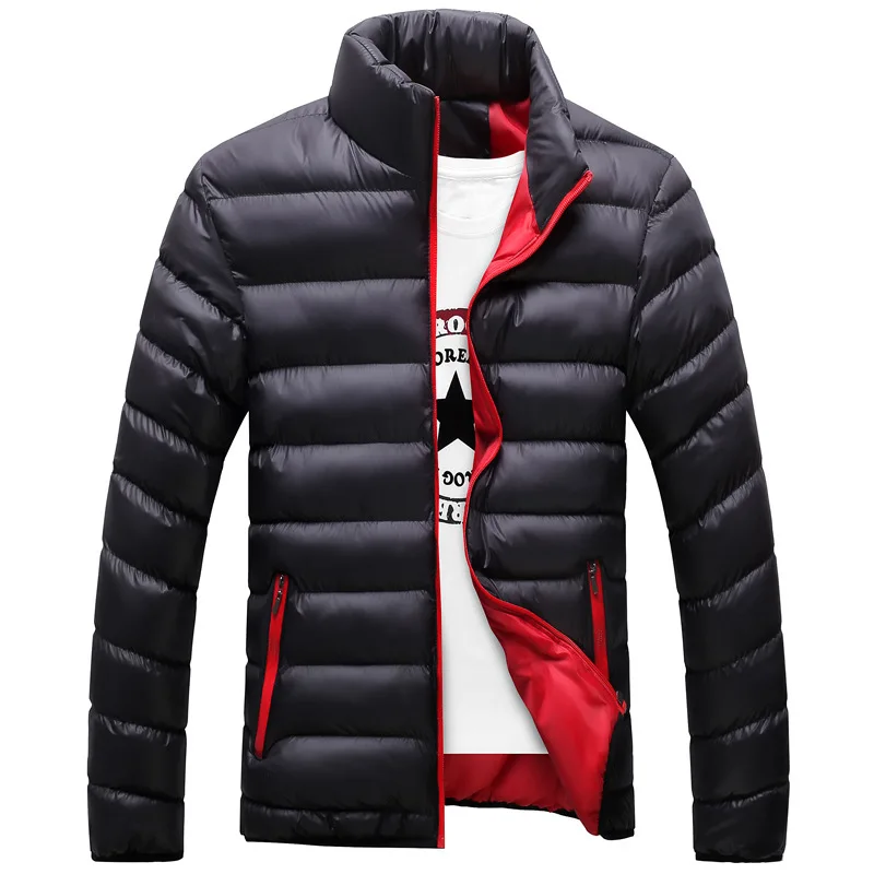  Winter 7 Colors men Parkas Jacket Brand Casual Mens Jackets and coats S-4XL Size Jacket Male Clothi