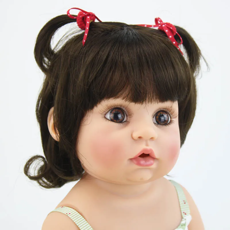 BZDOLL эксклюзивный 55 см полный корпус силиконовый винил Reborn Baby Doll Игрушки для девочек уникальные Новорожденные Bebe живые Младенцы подарок на день рождения