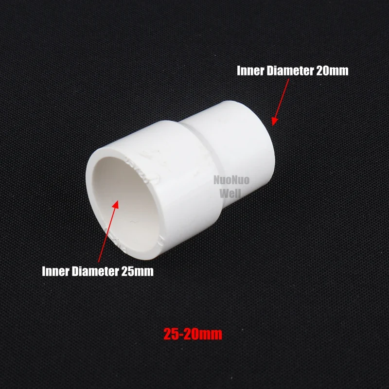 8 шт./лот 20 25 32 40 мм белый ПВХ редукционный соединитель для садовой воды