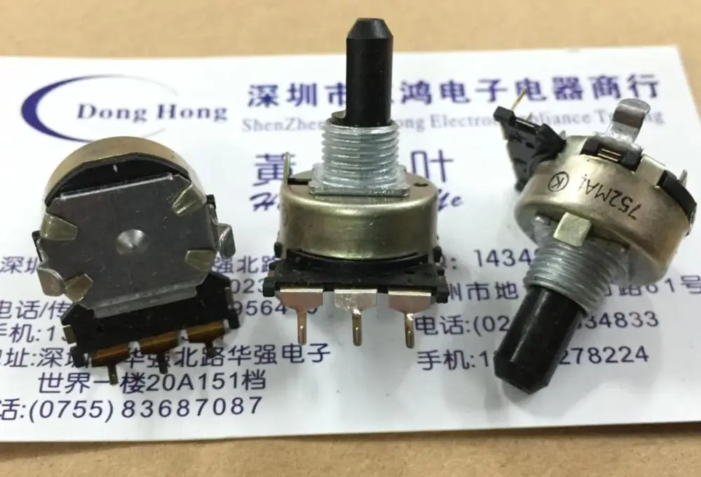 

5pcs EC16 circular encoder 12 positioning 12 pulse shaft long 15MM digital pulse potentiometer