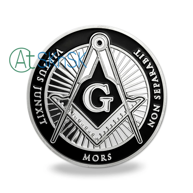 5 шт./лот масонский масон античное серебро Отделка 40 мм вызов монеты|coin coins|coins