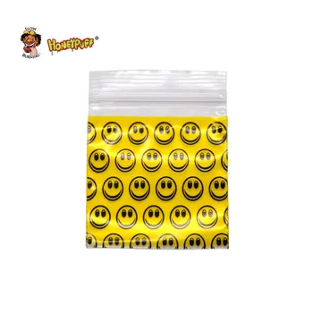 

HONEYPUFF 100pcs / Lot Plastic 46x44MM Small Size Travel Storage Pouch Packing Storage Seal Bags Organizer Jewelry Sundries Bags