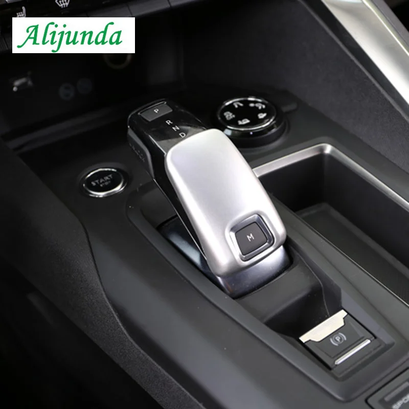 

Matte Gear Knob Trim Sticker Cover Gear Shift Knob Frame Trim Stripe Sticke For Peugeot 3008 GT 2017 2018