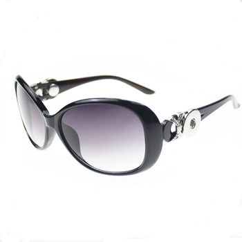 

New Fashion jewelry Sunglasses Women Retro 18mm Snap Button Glasses Sunglasses Goggles Free Shipping MOM gift