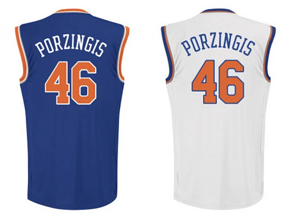 Kristaps Porzingis White Stitched NBA Jersey